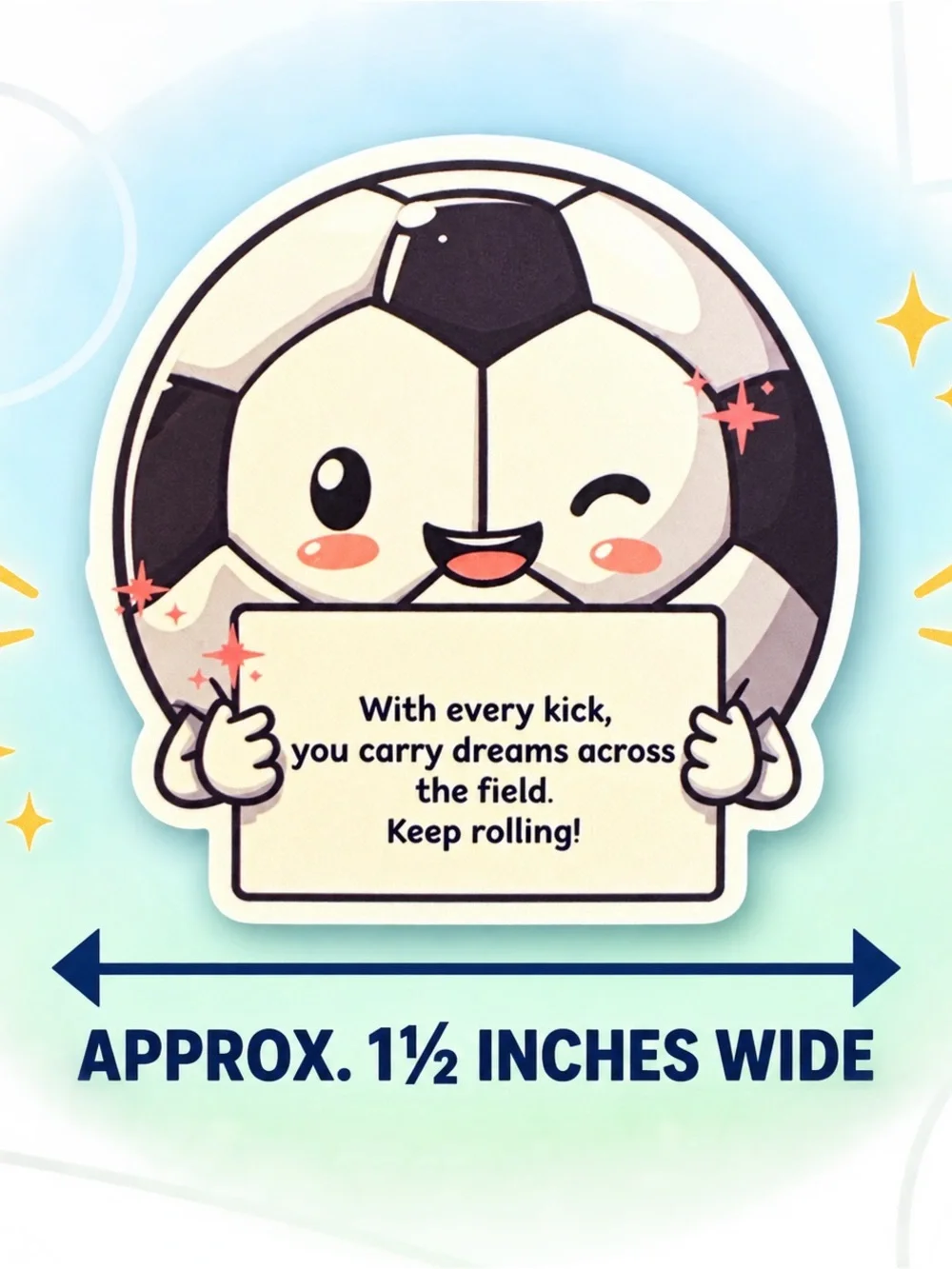 Pack of 13 Cute Sports Inspirational Sticker Pack